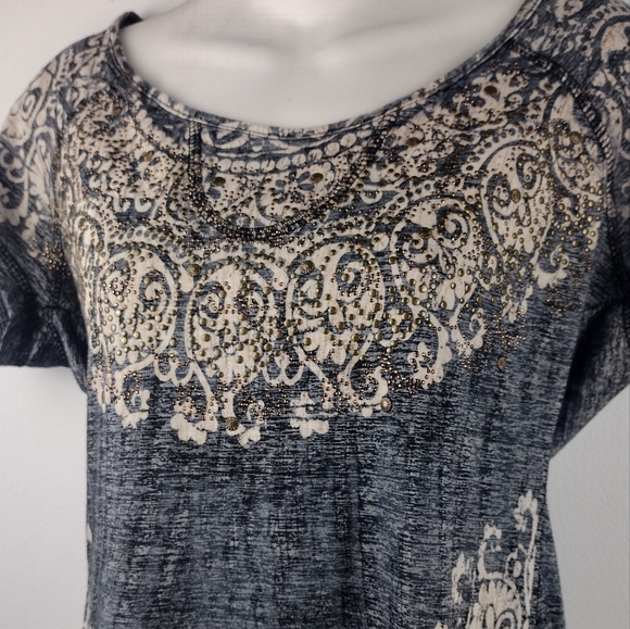 Studded Decorative Accent Top - Picture 1 of 7